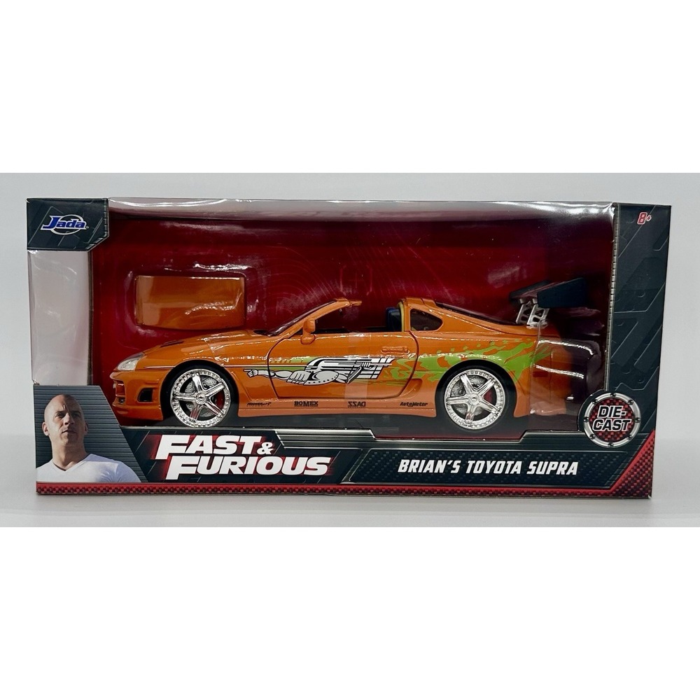 Jada Fast & Furious Brian's Toyota Supra Orange 1:24 Diecast 97168 NEW